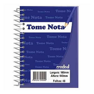 Caderno Espiral 1/8 48 Folhas - Credeal