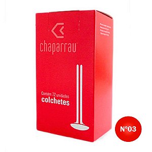 Colchete Galvanizado Chaparrau Nº03 CX C/72 UN