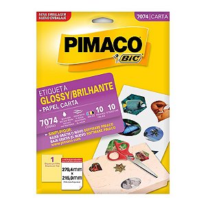Etiqueta Pimaco Glossy Inkjet 104G 7074