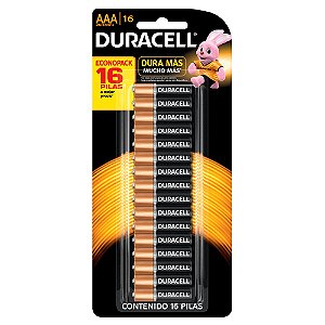 Pilha Alcalina AAA Palito Duracell PCT C/16 UN
