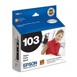 Cartucho Epson T103120 103 Preto 25ml P/ Stylus