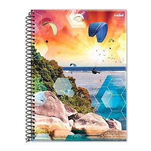 Caderno Espiral 1/4 Capa Flexível 48 Folhas Credeal