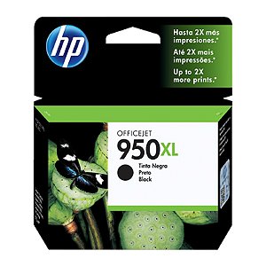 Cartucho Hp Cn045-Al 950xl Preto 53ml Para HP Officejet Pro 8600, 8600 Plus, 8610, 8620, 276dw, 8100, 251dw