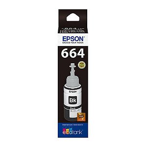 Cartucho Refil Epson T664120 664 Preto 70ml