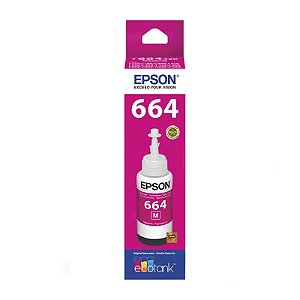 Cartucho Refil Epson T664320 664 Magenta 70ml