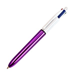 Caneta Esferográfica 4 Cores Metálica Roxa BIC