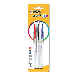 Caneta Esferográfica Up Classic 3 peças BIC