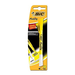 Pincel Marca Texto BIC Apagável Amarelo