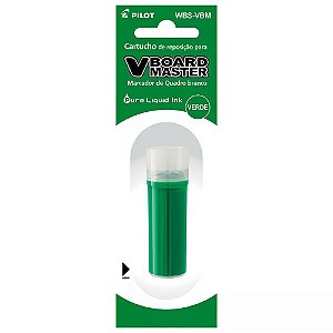 Refil Tinta Pincel Quadro Branco WBMA Pilot Verde