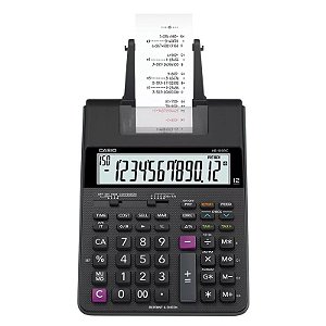 Calculadora Mesa 12 Dígitos com Bobina Casio HR100RC-BK