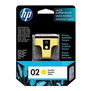 Cartucho Hp C8773-Wl 02 Yellow 6ml HP Photosmart 3210xi, 3310xi, D7160, C5180