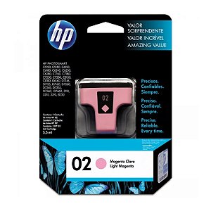 Cartucho Hp C8775-Wl 02 Magenta Claro 5,5ml Para HP Photosmart 8230, 3210xi, 3310xi, D7160, C5180