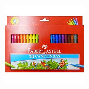Caneta Hidrocor 24 Cores Faber Castell