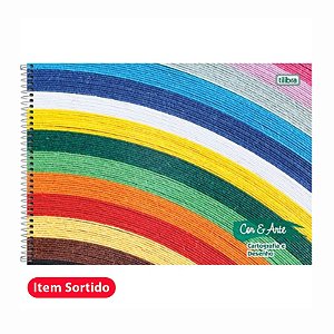 Caderno Cartografia Capa Dura 96Fls Cor & Arte Tilibra