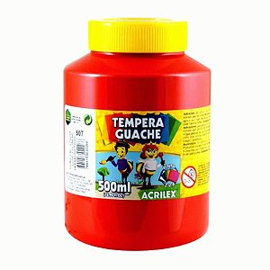 Tinta Guache 250ML Vermelho Acrilex