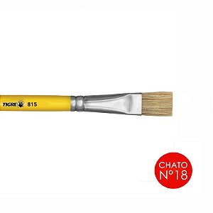 Pincel Pintura 815 Chato Nº 18 Tigre