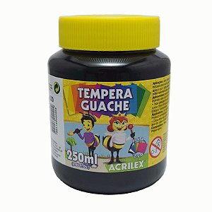 Tinta Guache 250ML Preto Acrilex