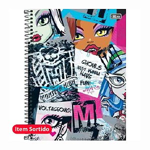 Caderno Capa Dura Univ. 1x1 96FLS Monster High Tilibra