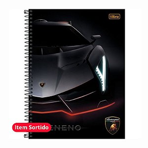 Caderno Capa Dura Univ. 1x1 96FLS Lamborghini Tilibra