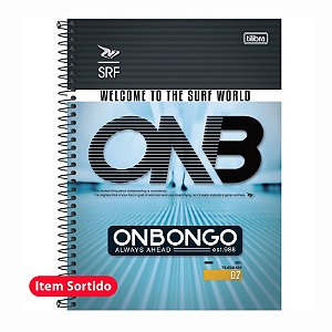 Caderno Capa Dura Univ. 1x1 96FLS Onbongo Tilibra