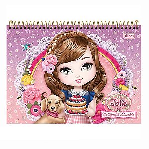 Caderno Cartografia Espiral Alto 40Fls Jolie Tilibra