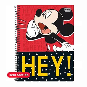 Caderno Capa Dura Univ. 1x1 96Fls Mickey Tilibra