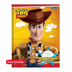 Caderno Quadriculado Brochura 1x1cm 40Fls Toy Story Tilibra