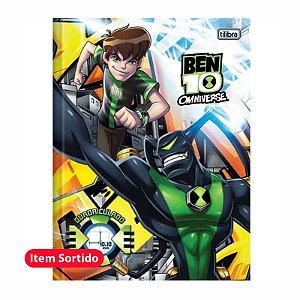 Caderno Quadriculado Brochura 1x1cm 40Fls Ben 10 Tilibra