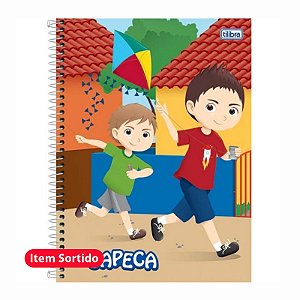Caderno Universitário Capa Dura 1x1 96 Folhas Sapeca Masculino Tilibra