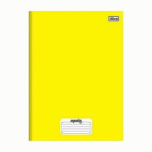 Caderno Univ. Costurado 48Fls Mais+ Amarelo Tilibra