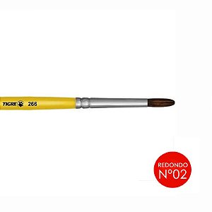 Pincel Pintura 266 Redondo Nº 2 Tigre
