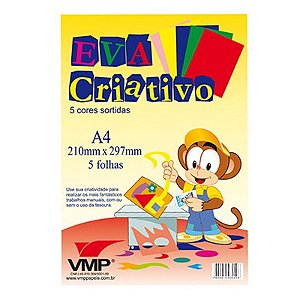 Bloco E.V.A A-4 5 Cores