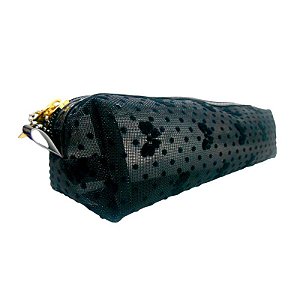 Estojo Baú Flocado Preto Fizz