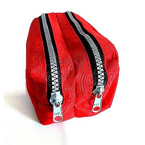 Estojo Duplo Tactel Vermelho - Fizz