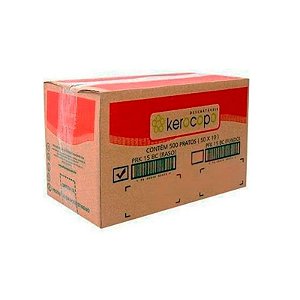 Prato Para Refeição Raso Descartável n°21 CX C/250