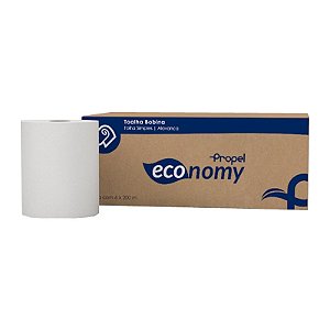Papel Toalha Bobina Branco 100% Celulose 20x200x6 Propel Economy 20223
