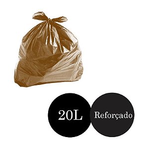 Saco de Lixo Marrom Reforçado 20LTS PCT C/100 UN