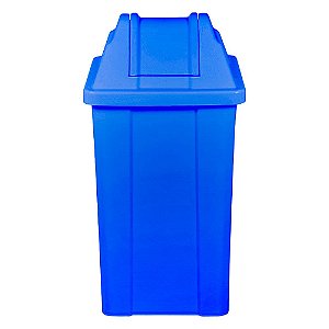 Lixeira 25L Tampa Vai-Vem Azul