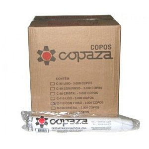Copo Descartavél Café Branco 110ml Copaza CX C/3000 UN