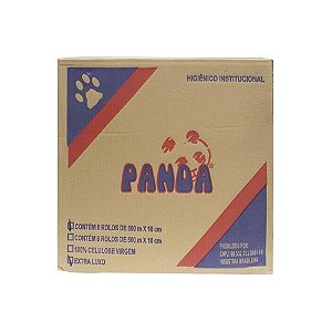 Papel Higiênico Branco 8x600x10 Extra Luxo Panda Free