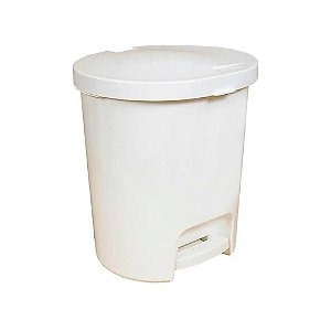 Lixeira Com Pedal 30 Litros Branca LX01