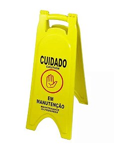 Placa Sinalizadora em Manutenção