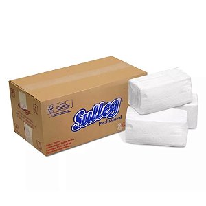 Papel Interfolha 2D Branco Folha Dupla  CX C/2400 Elegante Sulleg