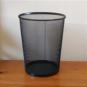Cesto De Lixo Aramado Preto 23cm Kaz Kz08224