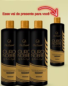 3 REALINHAMENTO OURO NOBRE SEM PAUSA DE 10 A 20 MINUTOS 1L GANHE DE PRESENTE 1 REALINHAMENTO OURO NOBRE 500Ml