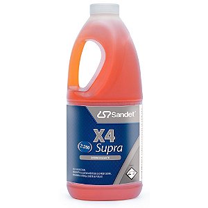 X4 Supra Detergente Desengraxante Alcalino 2L Sandet