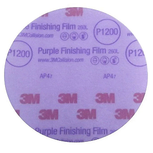 Lixa Disco P1200 6" Linha Purple Finishing Film 3M