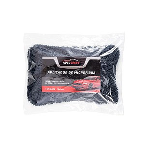 Aplicador de Microfibra 10x7cm Preto Auto Crazy