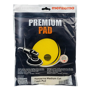 Boina de Espuma Amarela Refino Menzerna Medium Cut Foam Pad 5"