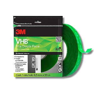 Fita Dupla Face 3M VHB 4910 - 9,5 mm x 20 m - PT 1 UN